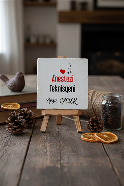 Anestezi Teknisyeni Kişiye Özel Dekoratif Taş İsimlik