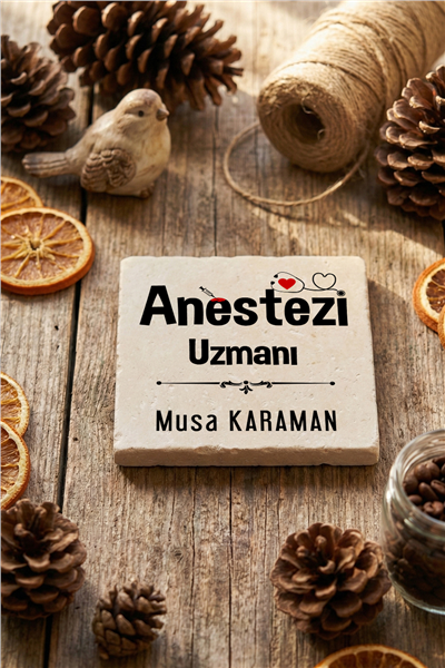 Anestezi Uzmanı Kişiye Özel Bardak Altlığı