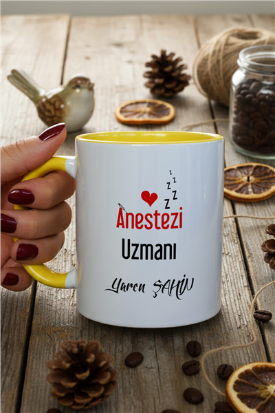 Anestezi Uzmanı Kişiye Özel Kupa Bardak Standart