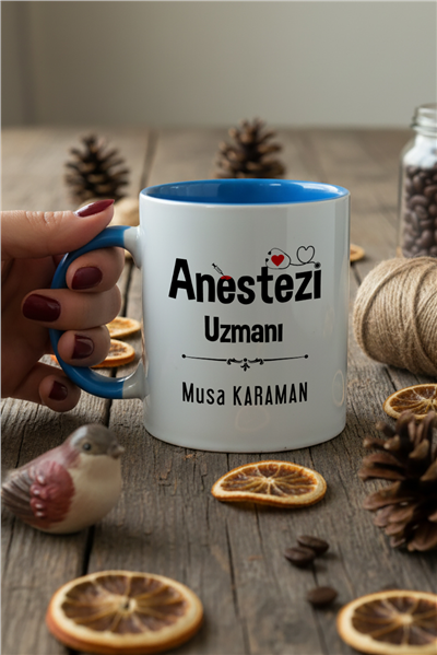 Anestezi Uzmanı Kişiye Özel Kupa Bardak Standart