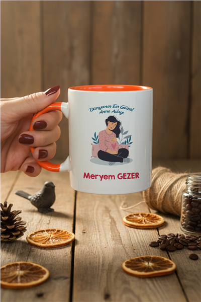 Anne Adayı Kişiye Özel Kupa Bardak Standart