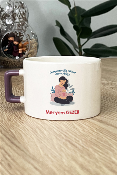 Anne Adayı Kişiye Özel Lüks Fincan