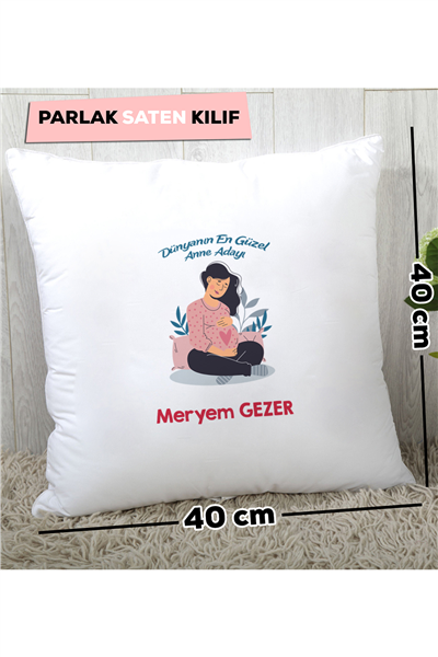 Anne Adayı Kişiye Özel Yastık