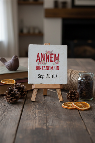 Annem Birtanemsin Kişiye Özel Dekoratif Taş İsimlik