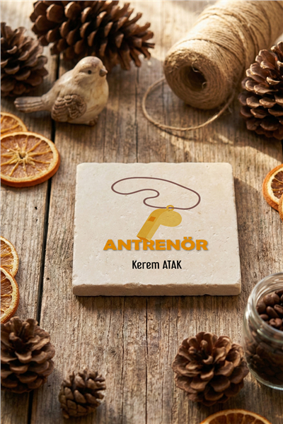 Antrenör Kişiye Özel Bardak Altlığı