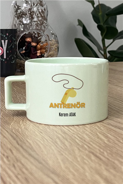 Antrenör Kişiye Özel Lüks Pastel Fincan