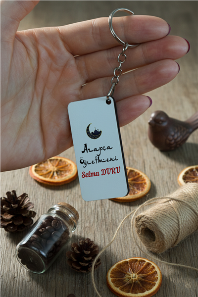 Arapça Öğretmeni Kişiye Özel Anahtarlık
