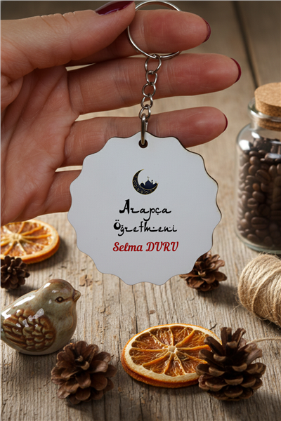 Arapça Öğretmeni Kişiye Özel Anahtarlık