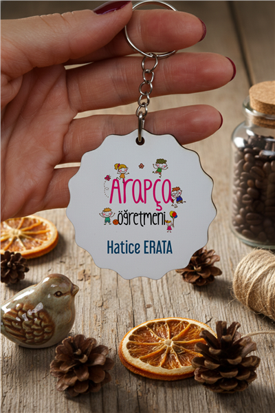 Arapça Öğretmeni Kişiye Özel Anahtarlık