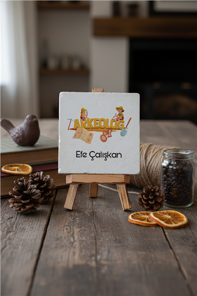 Arkeolog Kişiye Özel Dekoratif Taş İsimlik