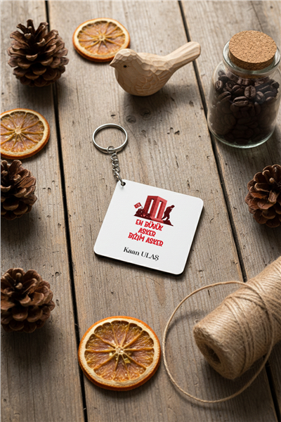 Asker Kişiye Özel Anahtarlık