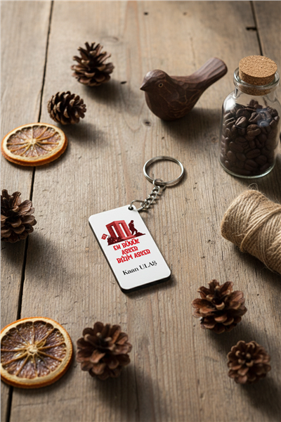 Asker Kişiye Özel Anahtarlık