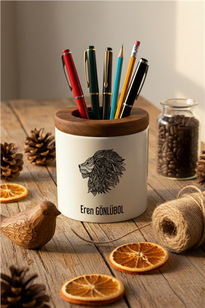 Aslan Kişiye Özel Kalemlik