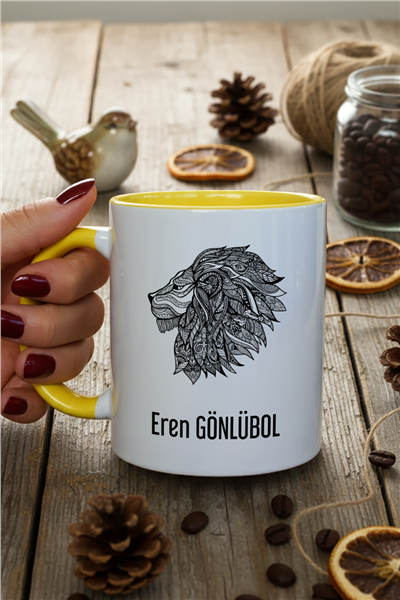 Aslan Kişiye Özel Kupa Bardak Standart