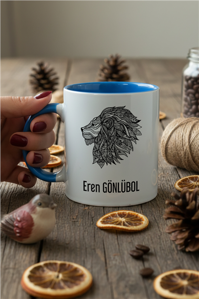 Aslan Kişiye Özel Kupa Bardak Standart