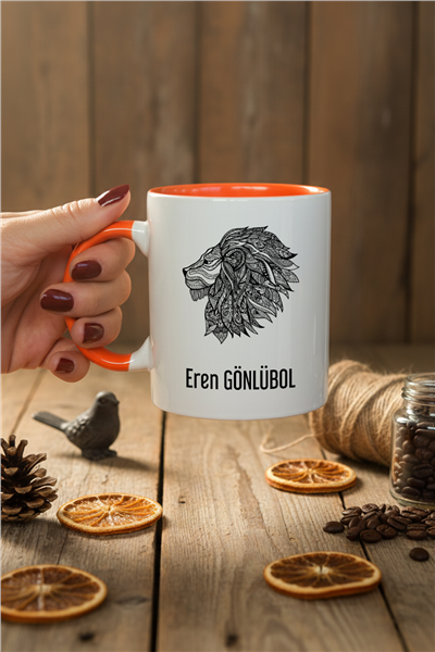 Aslan Kişiye Özel Kupa Bardak Standart