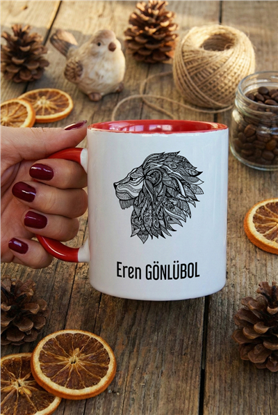 Aslan Kişiye Özel Kupa Bardak Standart