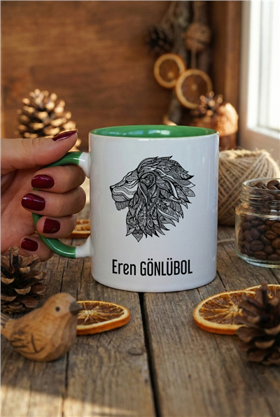 Aslan Kişiye Özel Kupa Bardak Standart