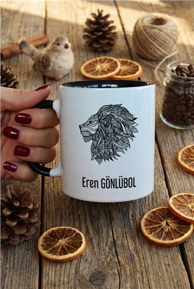 Aslan Kişiye Özel Kupa Bardak Standart