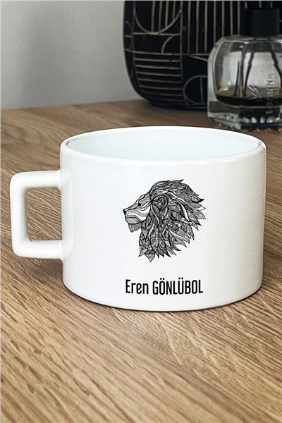 Aslan Kişiye Özel Lüks Fincan