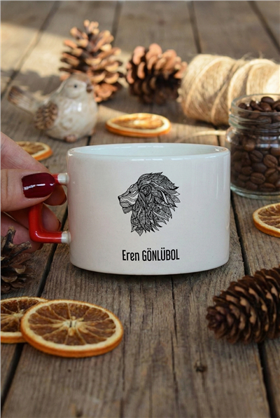 Aslan Kişiye Özel Lüks Fincan