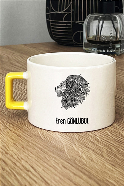 Aslan Kişiye Özel Lüks Fincan