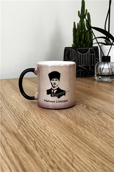 Atatürk Asilkan Kişiye Özel Kupa Bardak Standart