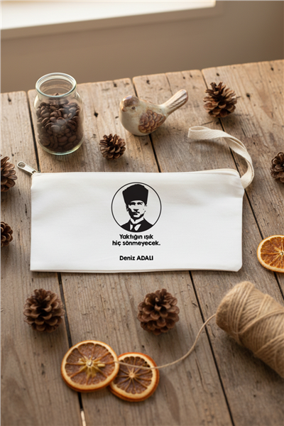 Atatürk Silüeti Kişiye Özel Kalemlik