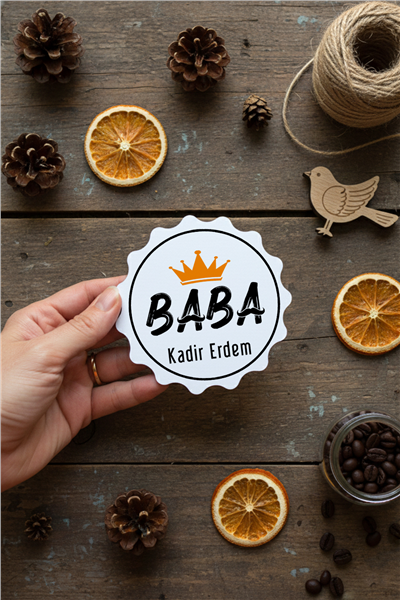 Baba Kişiye Özel Bardak Altlığı