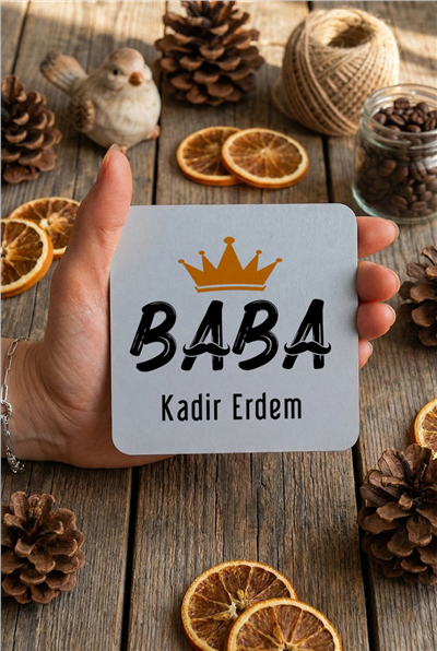 Baba Kişiye Özel Bardak Altlığı