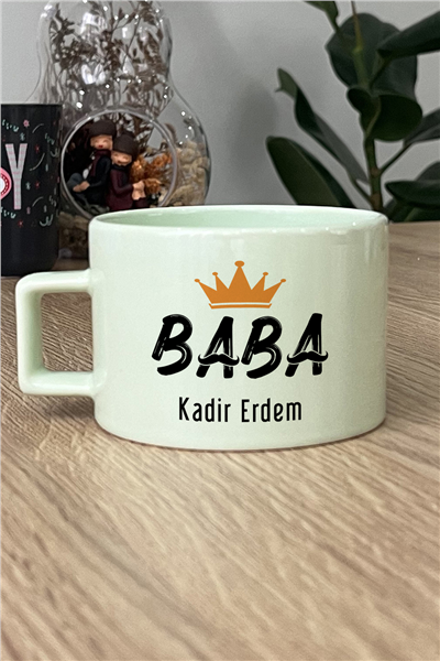 Baba Kişiye Özel Lüks Pastel Fincan