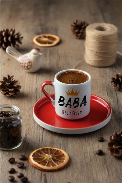 Baba Kişiye Özel Türk Kahvesi Fincanı
