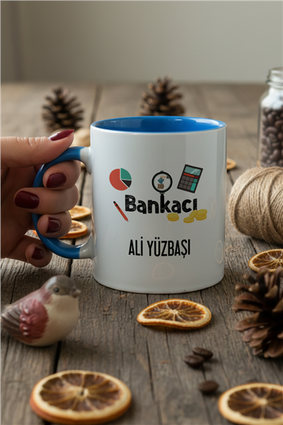 Bankacı Kişiye Özel Kupa Bardak Standart