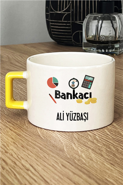 Bankacı Kişiye Özel Lüks Fincan