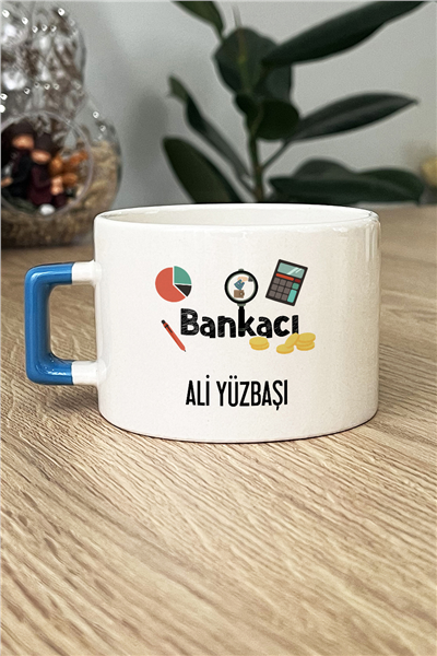 Bankacı Kişiye Özel Lüks Fincan
