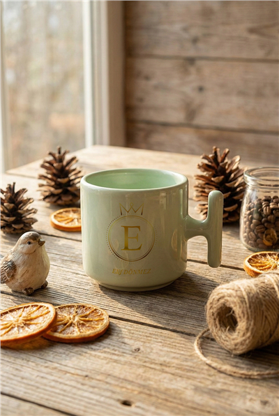 Baş Harf Kişiye Özel T Pastel Kupa