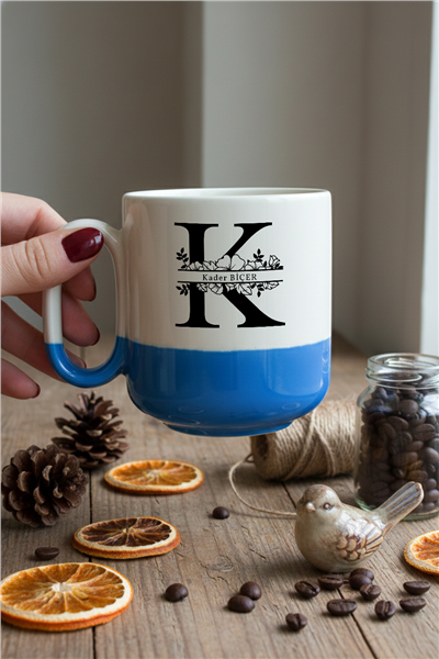 Baş Harf ve İsim Kişiye Özel Kupa Bardak Pro