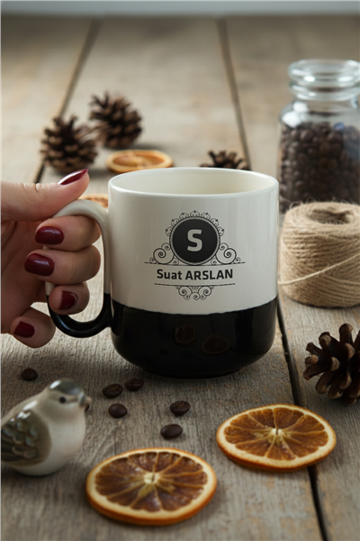 Baş Harf ve İsim Kişiye Özel Kupa Bardak Pro