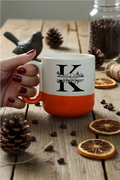 Baş Harf ve İsim Kişiye Özel Kupa Bardak Pro