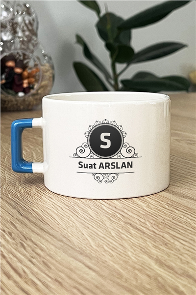 Baş Harf ve İsim Kişiye Özel Lüks Fincan