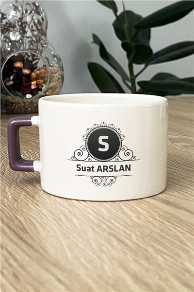 Baş Harf ve İsim Kişiye Özel Lüks Fincan