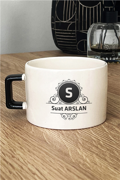 Baş Harf ve İsim Kişiye Özel Lüks Fincan