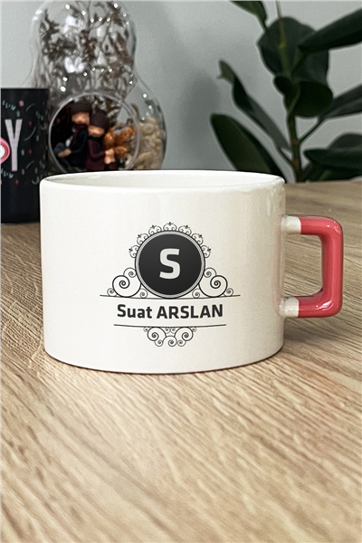 Baş Harf ve İsim Kişiye Özel Lüks Fincan