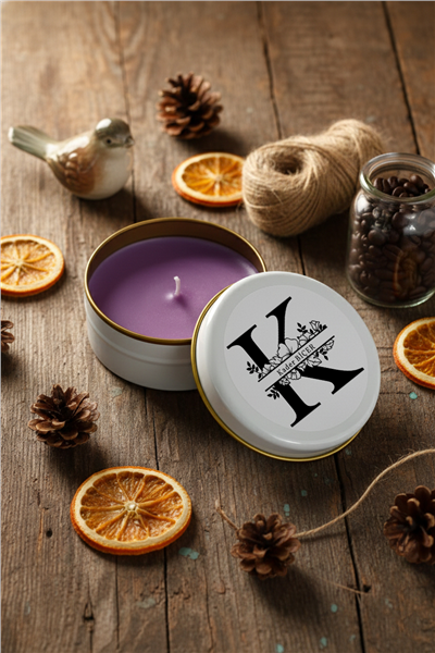 Baş Harf ve İsim Kişiye Özel Mum