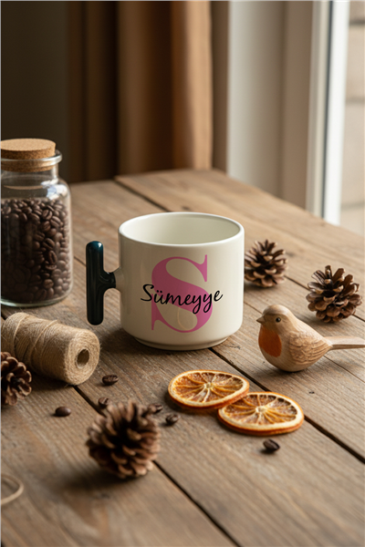 Baş Harf ve İsim Kişiye Özel T Kupa