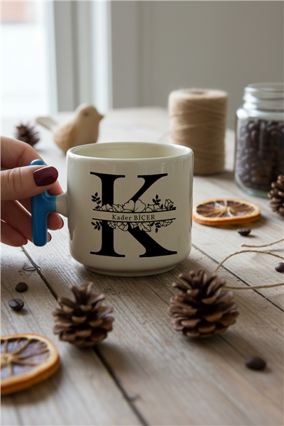 Baş Harf ve İsim Kişiye Özel T Kupa