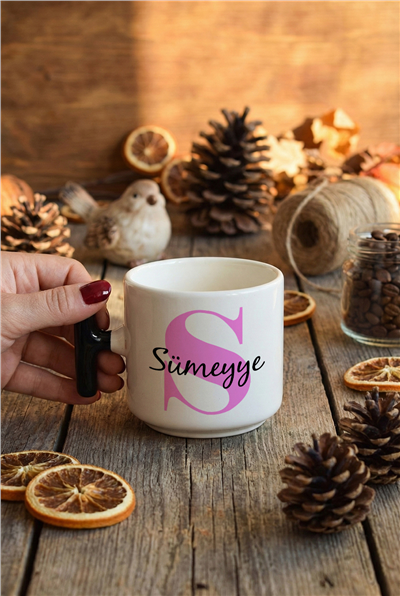 Baş Harf ve İsim Kişiye Özel T Kupa