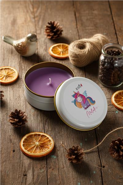 Be Cutie Unicorn  Kişiye Özel Mum