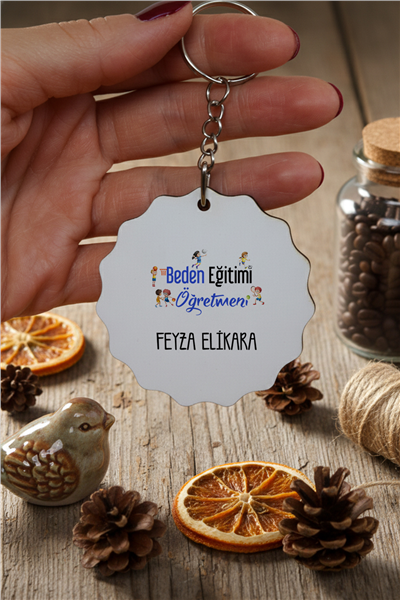 Beden Eğitimi Öğretmeni Kişiye Özel Anahtarlık