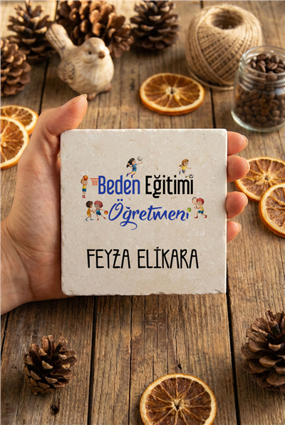 Beden Eğitimi Öğretmeni Kişiye Özel Bardak Altlığı